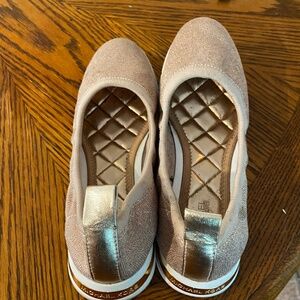 Michael Kors rose gold flats